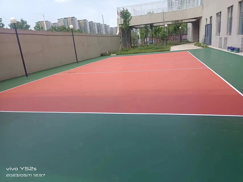 郑州第四中学航空港区硅pu球场项目完工