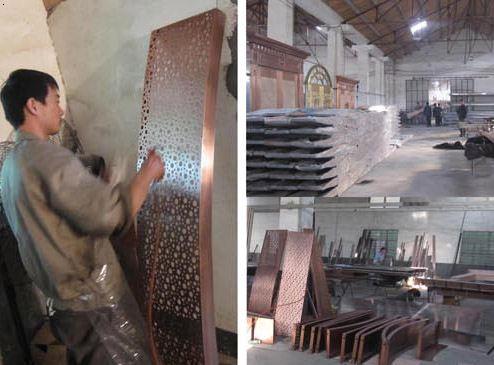 铜单板幕墙 铜单板装饰 拉伸铜网幕墙实力生产厂家澳林莱公司