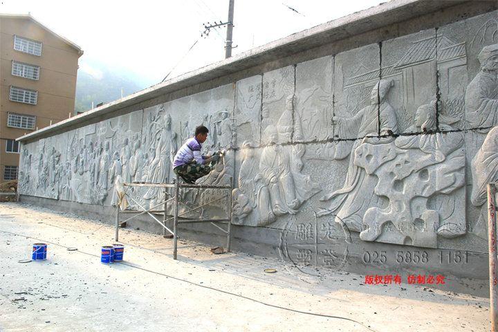大型石材浮雕，刘伯温故居 人物浮雕.jpg