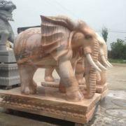 大象石雕|动物石雕|河南石雕|新密石雕|河南石栏杆|新密宏发石雕厂