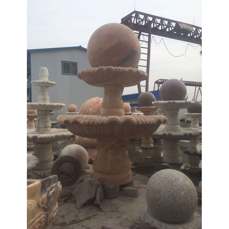 河北欧式园林喷泉雕塑-圆球