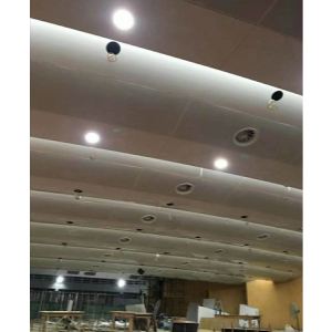 会议大厅设计风格独特的双曲吊顶吸声铝板造型铝板优雅美观