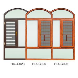 HD-C023 C025  C026（断桥救援窗） 铝合金门窗报价 红盾